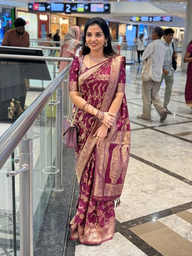 Pure Georgette Banarasi