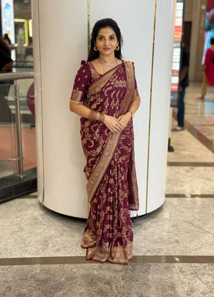 Pure Georgette Banarasi