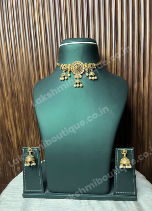 Temple With Choker Necklace Jewellery