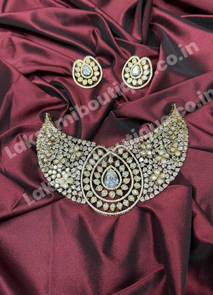 Stone With Choker Necklace Jewellery