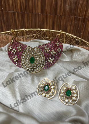 Stone With Choker Necklace Jewellery