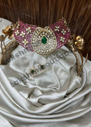 Stone With Choker Necklace Jewellery