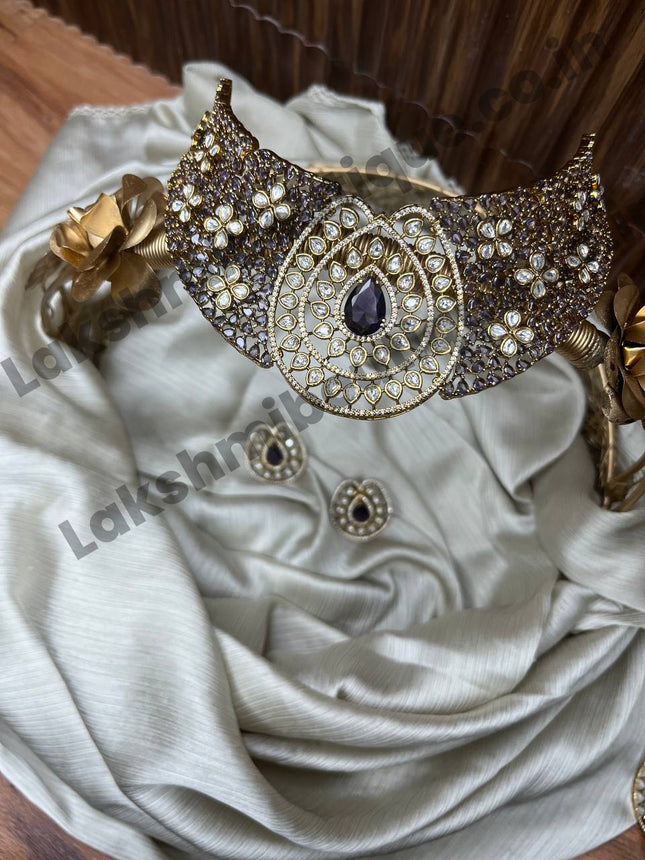 Stone With Choker Necklace Jewellery