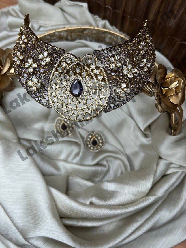 Stone With Choker Necklace Jewellery