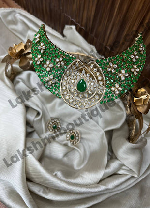 Stone With Choker Necklace Jewellery