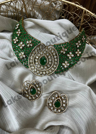Stone With Choker Necklace Jewellery
