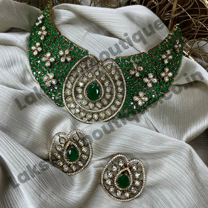 Stone With Choker Necklace Jewellery