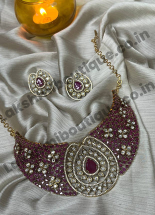 Stone With Choker Necklace Jewellery