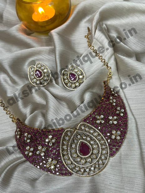 Stone With Choker Necklace Jewellery