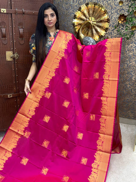 Premium Kanchi Gold Zari Pallaku Design