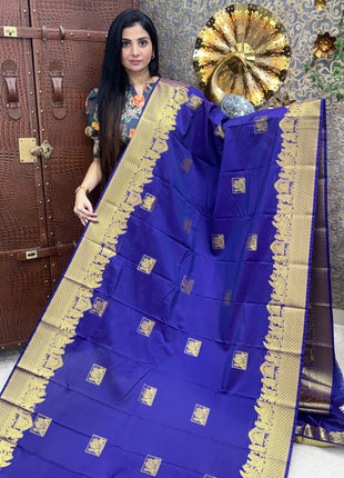 Premium Kanchi Gold Zari Pallaku Design