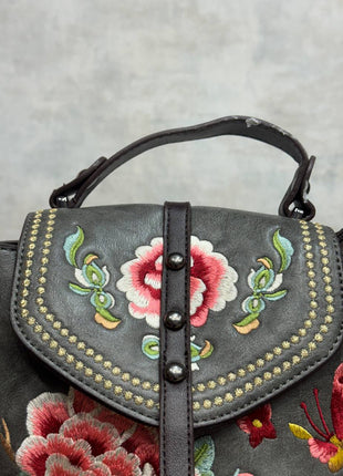 Floral Embroidered Handbag