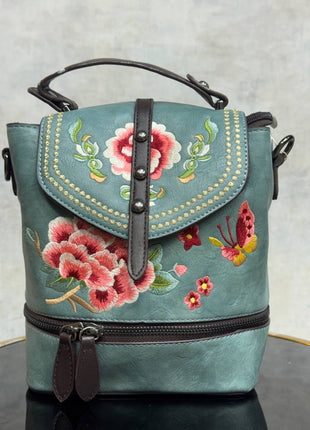 Floral Embroidered Handbag