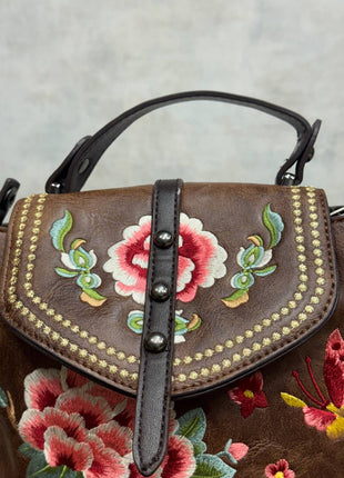 Floral Embroidered Handbag