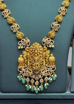 Temple with Diamond look Stone