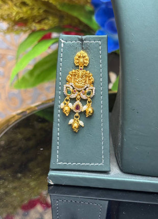 Temple with Diamond look Stone