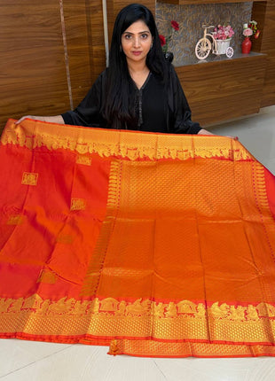 Premium Kanchi Gold Zari Pallaku Design