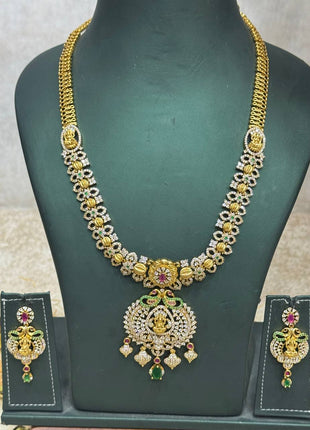 Temple with Diamond look Stone Jewellery