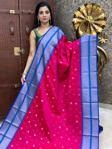 Premium Kanchi Silver Zari