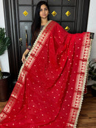 Warm Silk with Lace Border