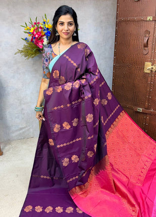 Border Less Kanchi Silk