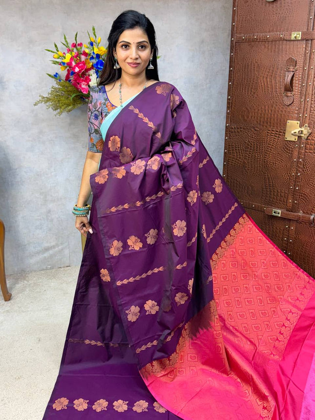 Border Less Kanchi Silk