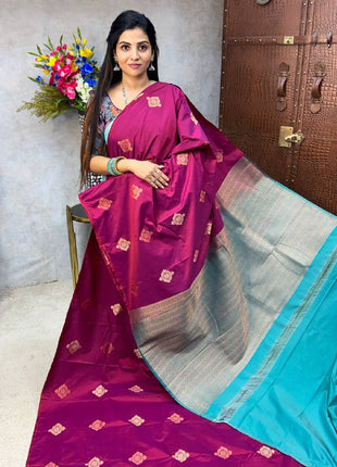 Border Less Kanchi Silk