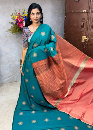 Border Less Kanchi Silk