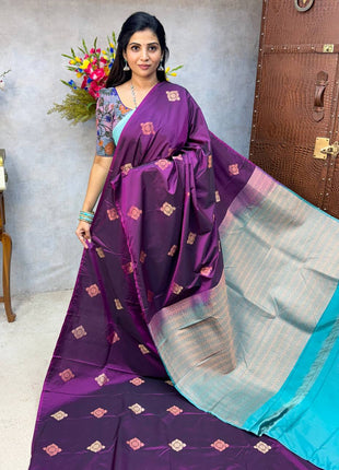 Border Less Kanchi Silk