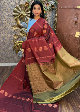 Border Less Kanchi Silk