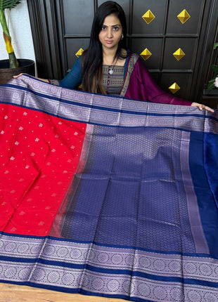 Premium Kanchi Silver Zari