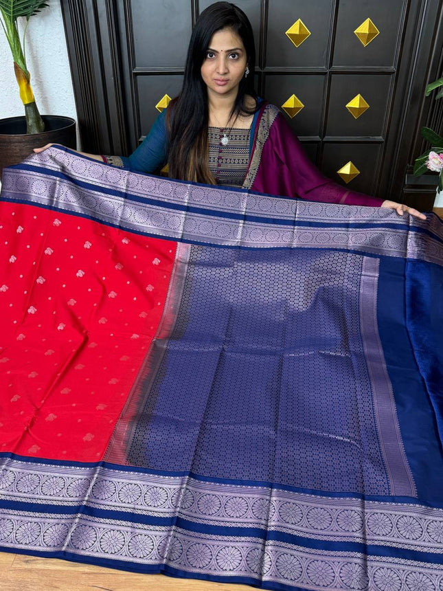 Premium Kanchi Silver Zari