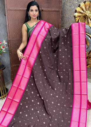 Premium Kanchi Silver Zari