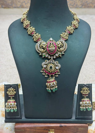 Temple with Diamond look Stone