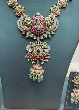 Temple with Diamond look Stone