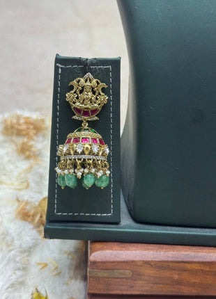 Temple with Diamond look Stone