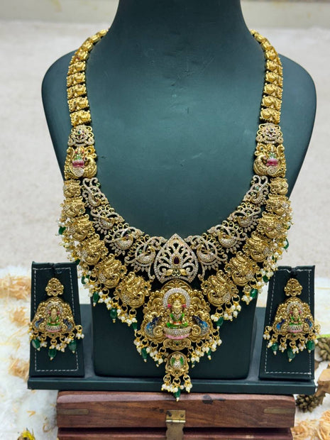 Temple with Diamond look Stone