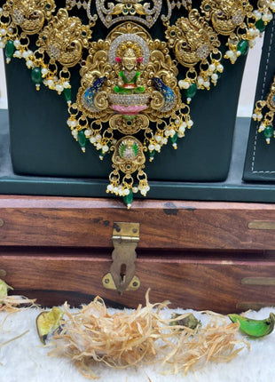 Temple with Diamond look Stone