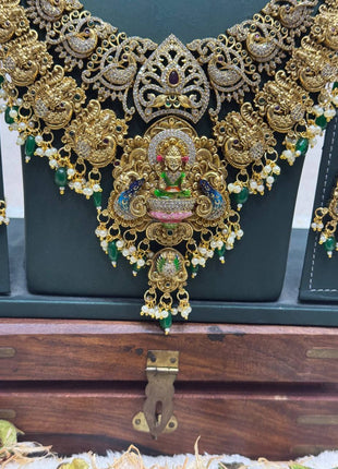 Temple with Diamond look Stone
