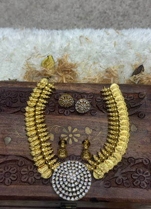 Kasu Malai WITH Stone Work (2 Earrings )