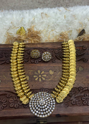 Kasu Malai WITH Stone Work (2 Earrings )