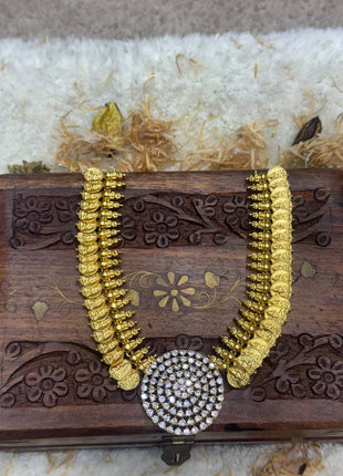 Kasu Malai WITH Stone Work (2 Earrings )