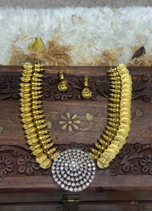 Kasu Malai WITH Stone Work (2 Earrings )