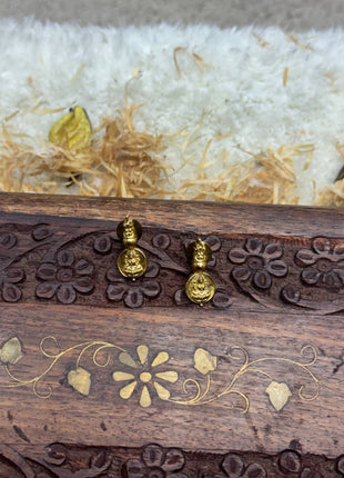 Kasu Malai WITH Stone Work (2 Earrings )