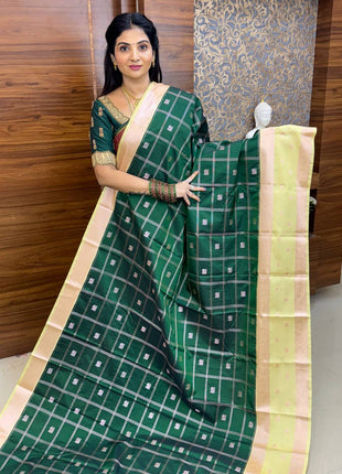 Premium Kanchi Silver Zari