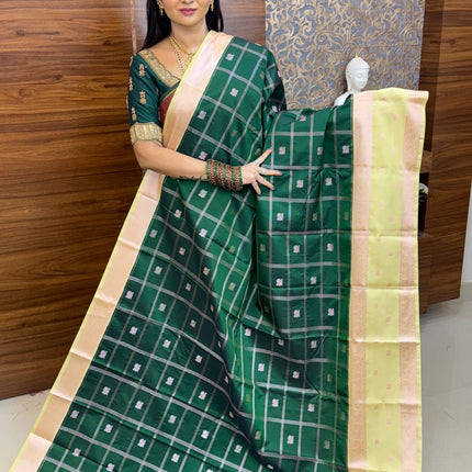 Premium Kanchi Silver Zari