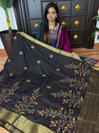 Chinnon Blended Linen With Hand Embroidery