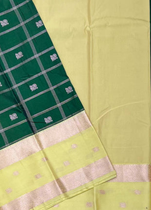 Premium Kanchi Silver Zari