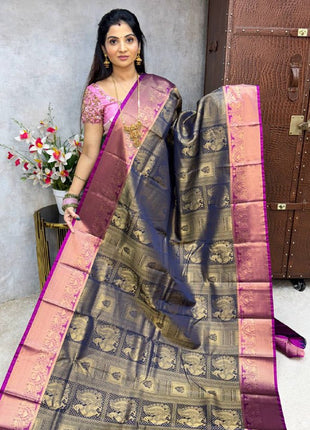 Premium Kanchi Gold Zari