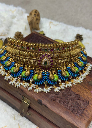 Temple With Choker Necklace Jewellery